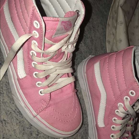 Pink Sk8- Hi Vans - Picture 2 of 3